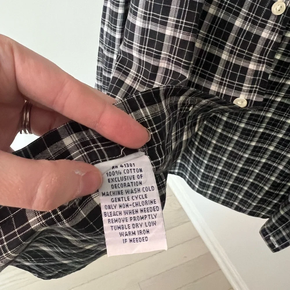 Polo Ralph Lauren Black Plaid Button Down